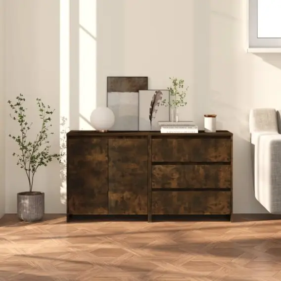 Oferta czasowa 2-cz. szafka boczna, przydymiony dąb, materiał drewnopochodny Lumarko! - Hurtownia wielobranżowa Lumarko